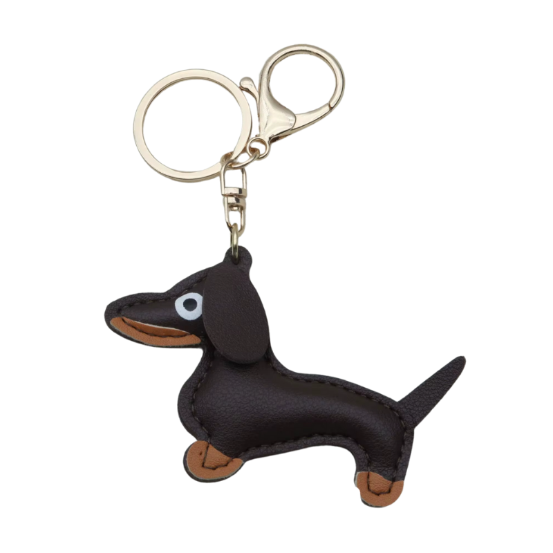 kleiner Schlüsselanhänger aus Leder