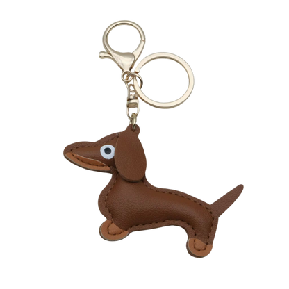 kleiner Schlüsselanhänger aus Leder