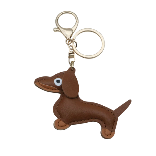kleiner Schlüsselanhänger aus Leder