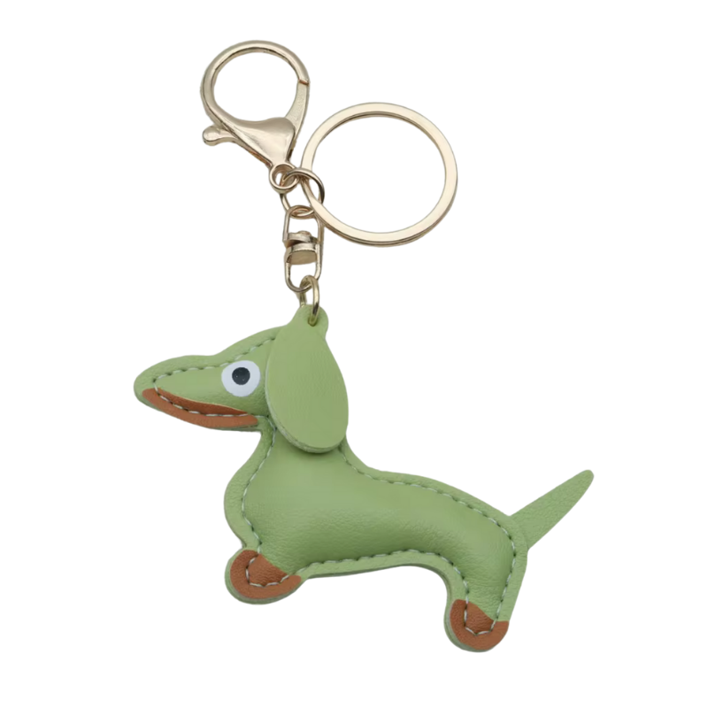 kleiner Schlüsselanhänger aus Leder