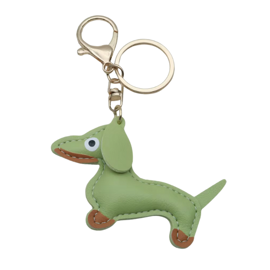 kleiner Schlüsselanhänger aus Leder