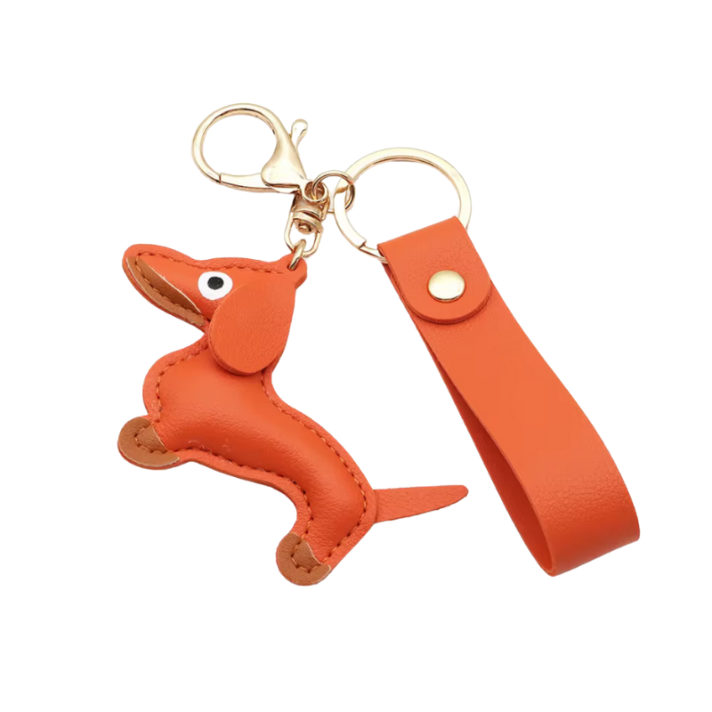 Schlüsselanhänger mit Lederband