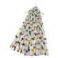 Buntes Halstuch mit verschiedenen Dackelmotiven auf weißem Hintergrund, ideal für die modische Darstellung von Dackelliebe.