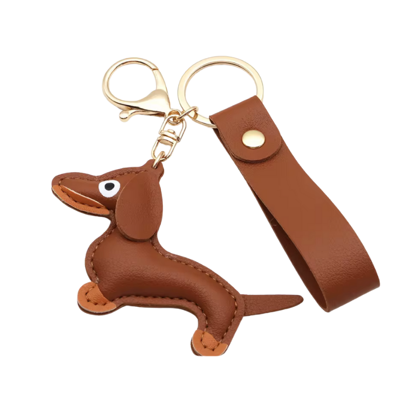 Schlüsselanhänger mit Lederband