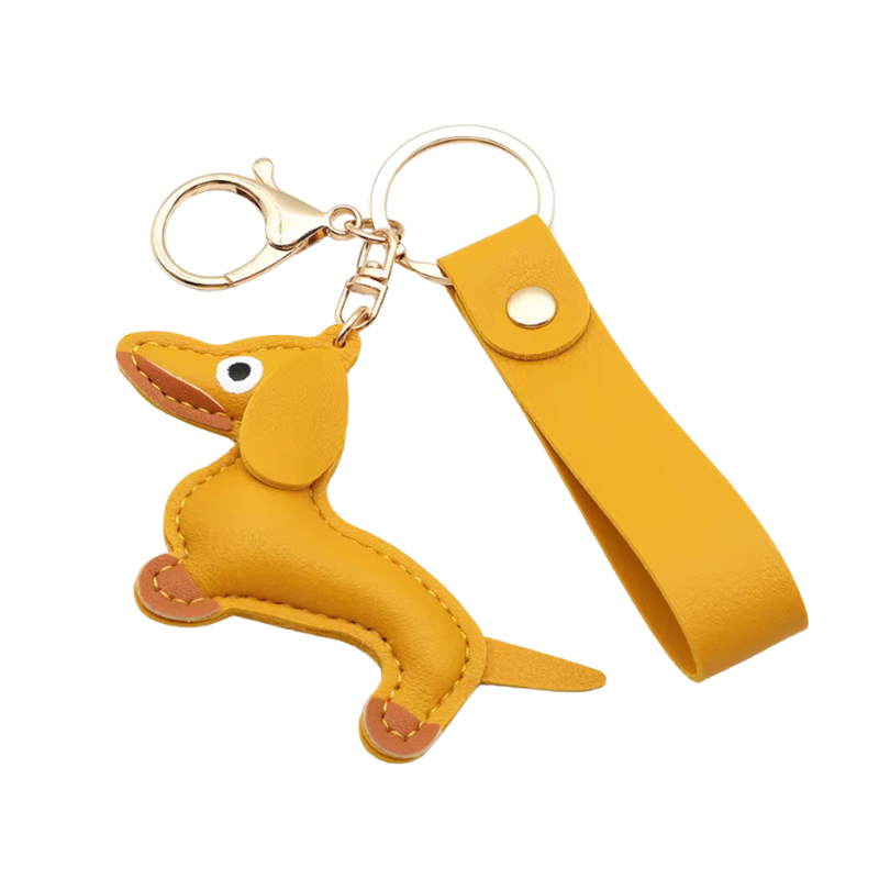 Schlüsselanhänger mit Lederband