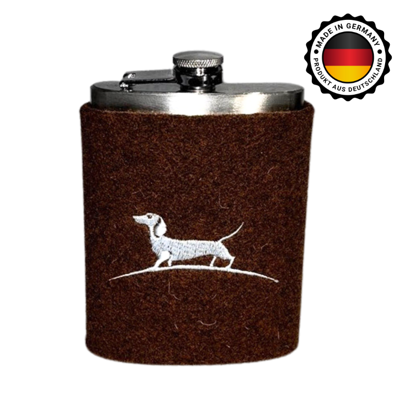 Flachmann mit Filzüberzug groß