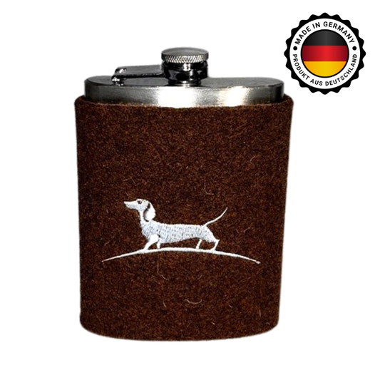 Flachmann mit Filzüberzug groß