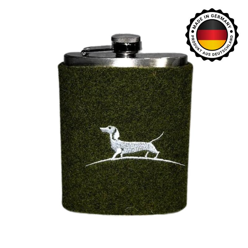 Flachmann mit Filzüberzug groß