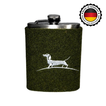 Flachmann mit Filzüberzug groß