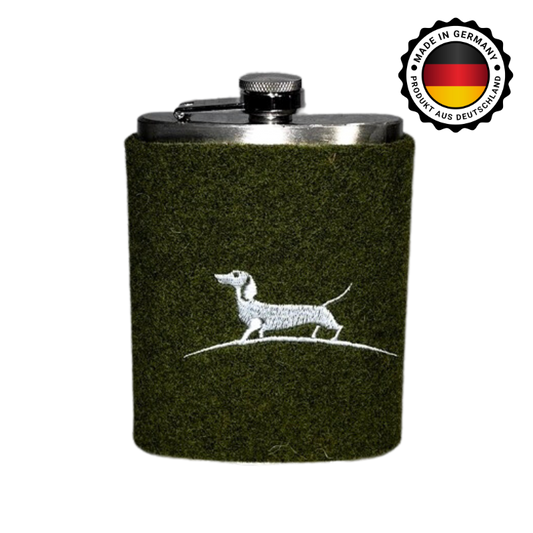 Flachmann mit Filzüberzug groß