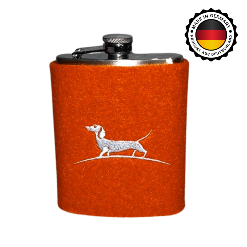 Flachmann mit Filzüberzug groß