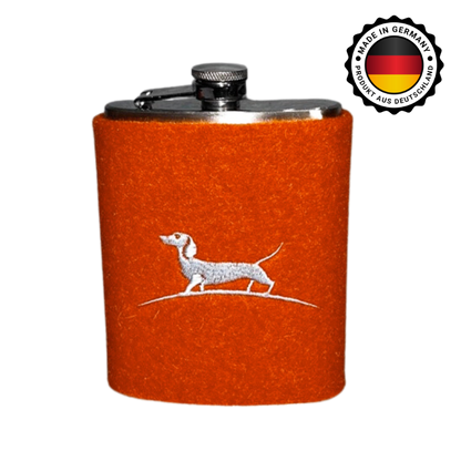 Flachmann mit Filzüberzug groß