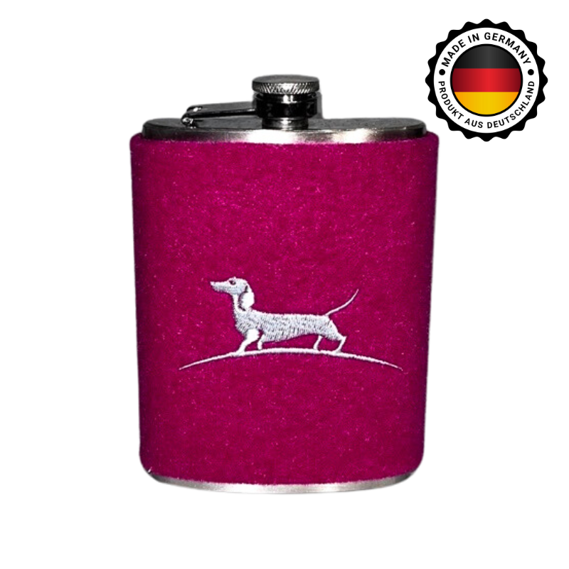 Flachmann mit Filzüberzug groß