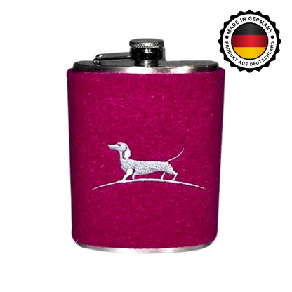 Flachmann mit Filzüberzug groß
