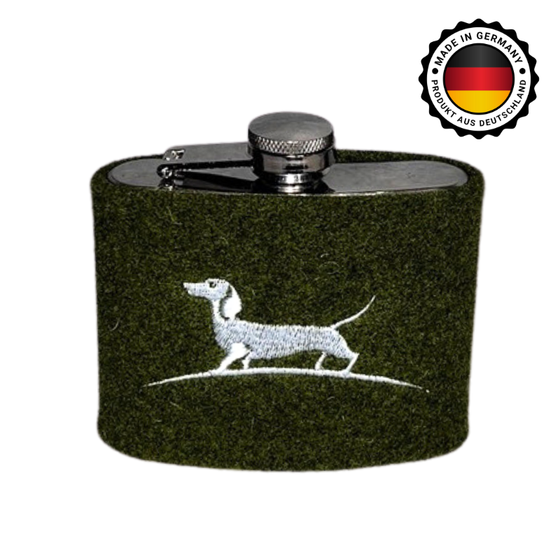 Flachmann mit Filzüberzug klein