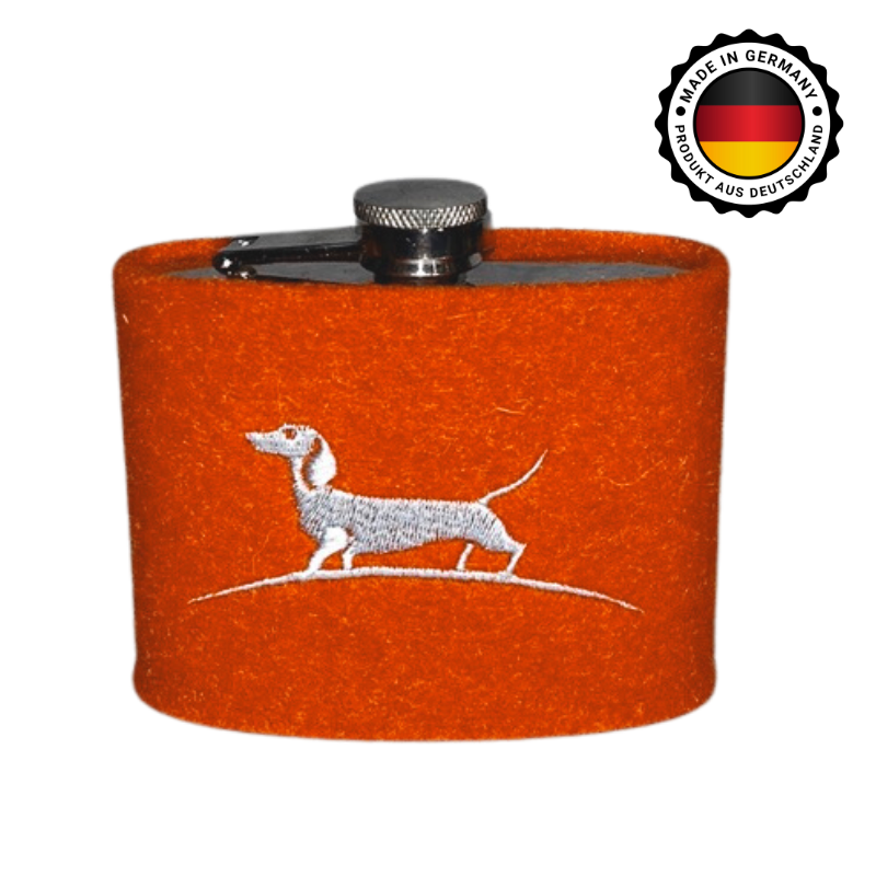 Flachmann mit Filzüberzug klein
