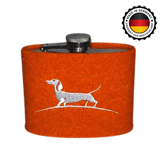 Flachmann mit Filzüberzug klein