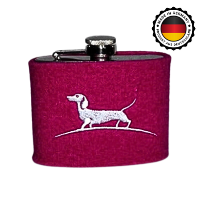 Flachmann mit Filzüberzug klein