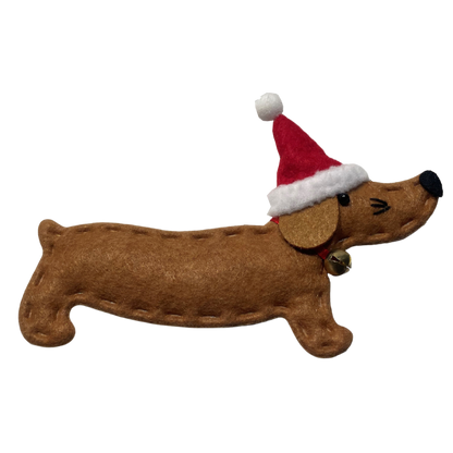 Weihnachtsanhänger aus Filz