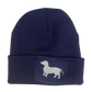 Strickmütze mit Logodruck