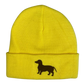 Strickmütze mit Logodruck