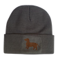 Strickmütze mit Logodruck