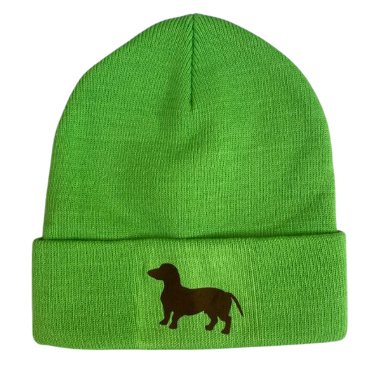 Strickmütze mit Logodruck
