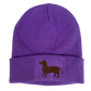 Strickmütze mit Logodruck