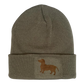 Strickmütze mit Logodruck