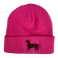 Strickmütze mit Logodruck