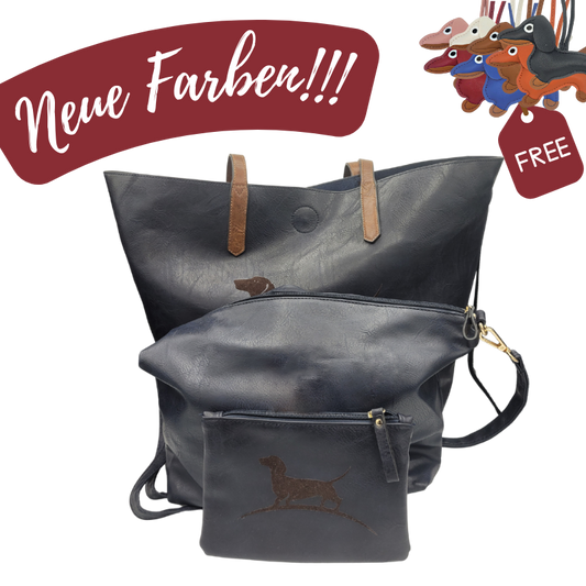 3er Set Taschen "Dackel"