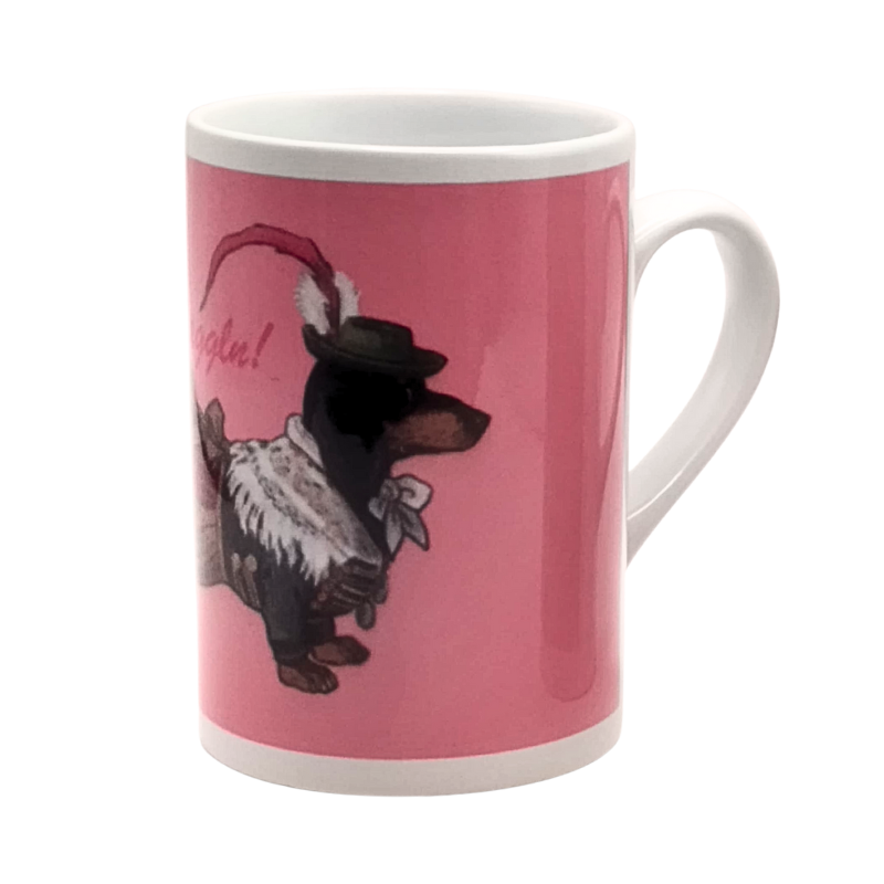 Henkeltasse "Aufdaggln"