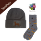 Set Mütze und Dackelsocken