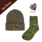 Set Mütze und Dackelsocken
