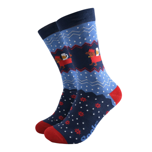 Weihnachtliche Bambussocken Unisex