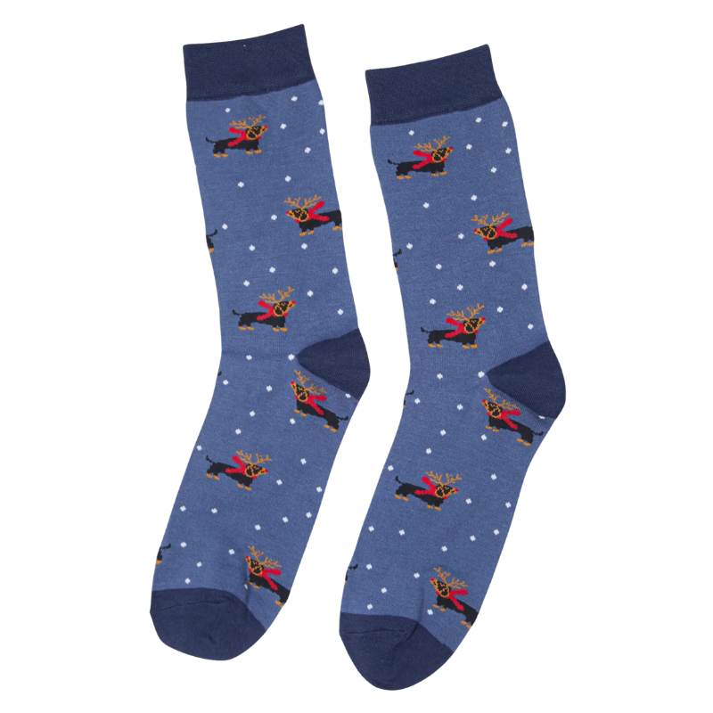 Weihnachtliche Bambussocken Unisex