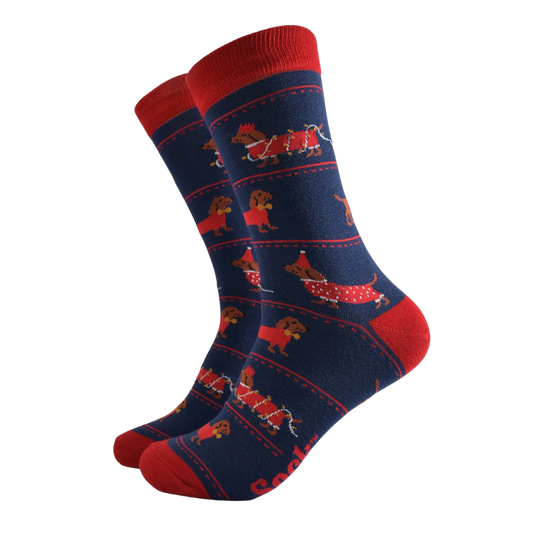 Weihnachtliche Bambussocken Unisex