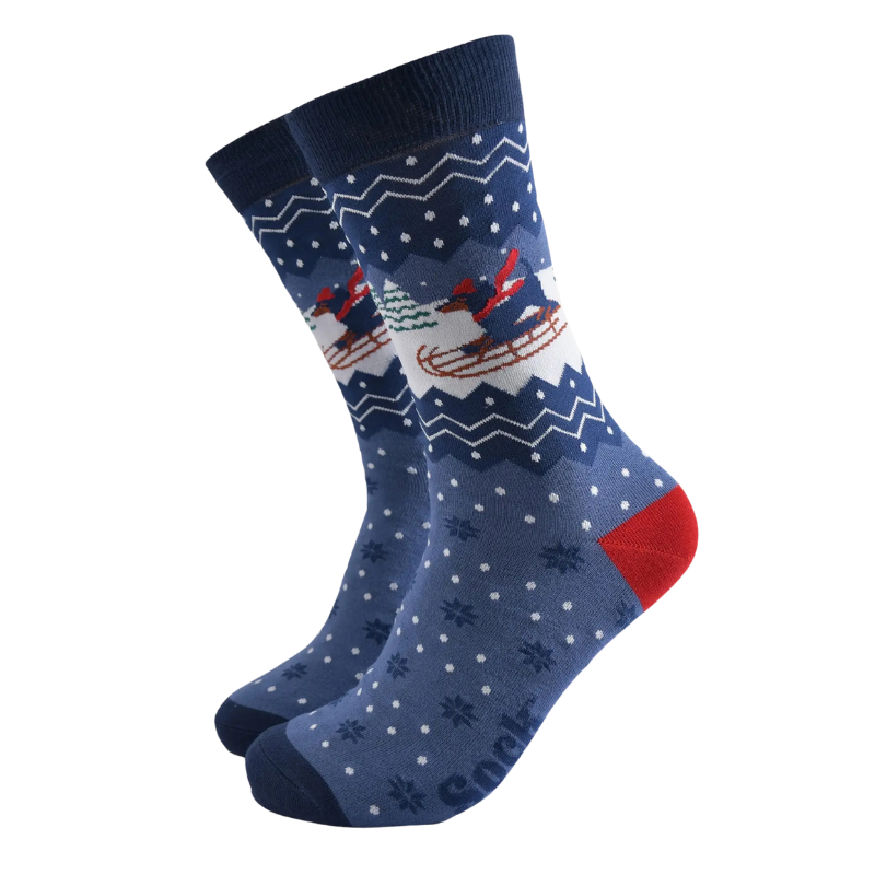 Weihnachtliche Bambussocken Unisex