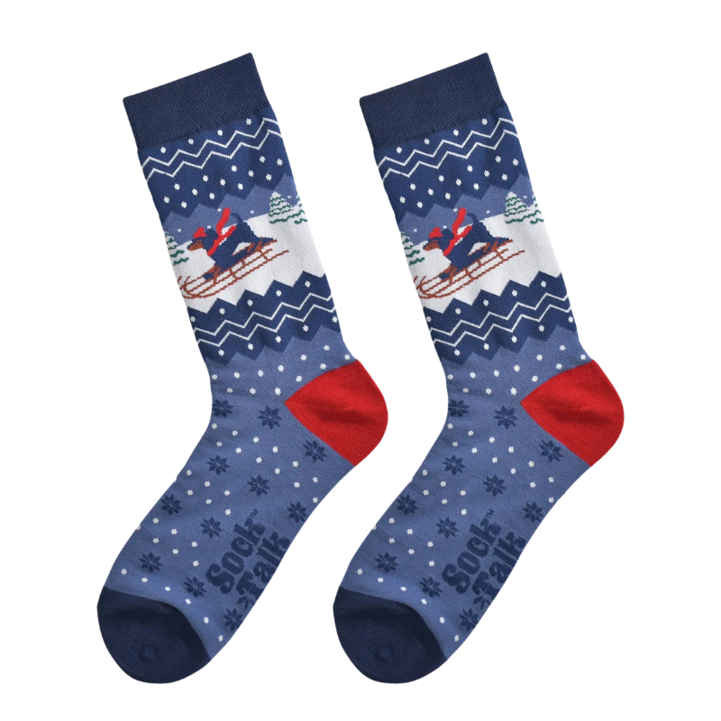 Weihnachtliche Bambussocken Unisex