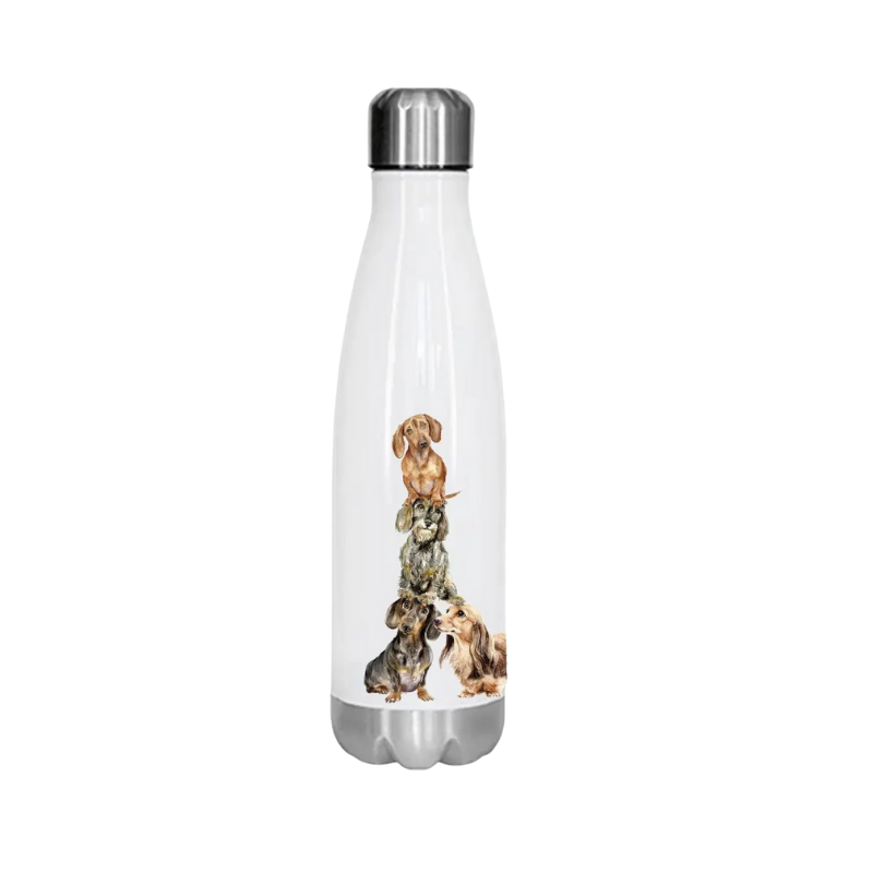 Isolierte Trinkflasche, Dackel-Showteam