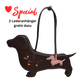 Dackel Tasche - Valentinsspecial