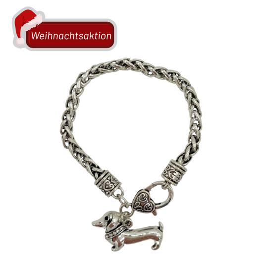 Armband Silber mit Dackel