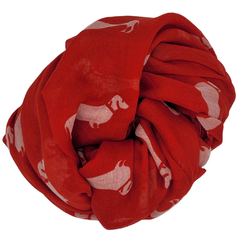 Halstuch mit Dackelmotiv