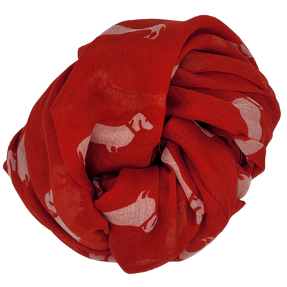 Halstuch mit Dackelmotiv