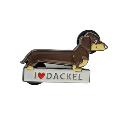Pin, Anstecknadel "I love Dackel"